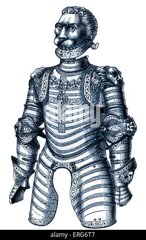 Armor ornés de lions, soi-disant administré par Louis XII. Roi de France, 27 juin 1462 - 1er janvier 1515. Banque D'Images