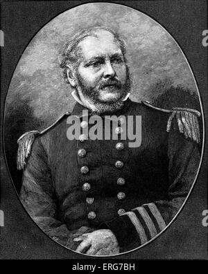 Le Contre-amiral John Ancrum Winslow, officier de la marine des États-Unis et le capitaine de l'USS Kearsage au cours de l'American Civil Banque D'Images