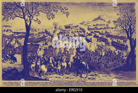 La bataille de Culloden, 1746. La bataille de Culloden est de l'affrontement final 1745 révolte jacobite en Écosse. 18e Banque D'Images