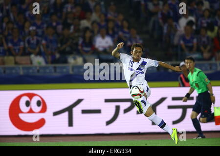 Kanagawa, Japon. 30 mai, 2015. Kotaro Omori (Gamba) Football/soccer : J1 2015 1ère phase ligue match entre Yokohama F Marinos 1-1 Gamba Osaka chez Nissan Stadium à Kanagawa, Japon . Mm. Kenzaburo © Matsuoka/AFLO/Alamy Live News Banque D'Images