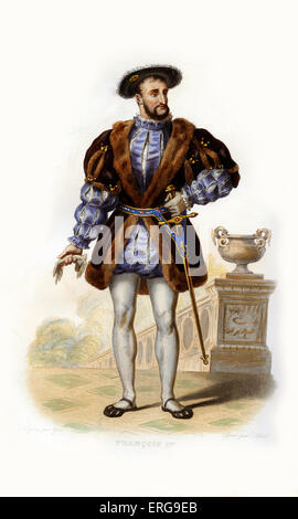 François I (Anglais : François Ier). Roi de France(1515-1547), parfois considéré comme le premier monarque de la renaissance. 1494- Banque D'Images