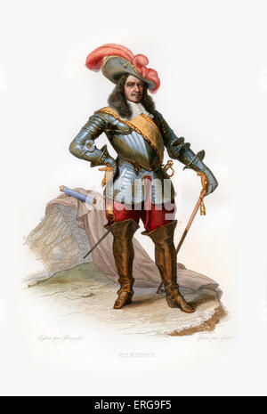 Henri de la Tour d'Auvergne, vicomte de Turenne. Noble français qui atteint la renommée militaire et devint un maréchal de France. Banque D'Images