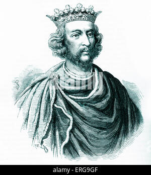 Henry III d'Angleterre, 1 octobre 1207 - 16 novembre 1272. Banque D'Images