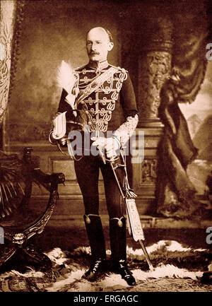 Le lieutenant-général Baden Powell, portrait c. 1900. Robert Stephenson Smyth Baden-Powell, 1er Baron Baden-Powell, également connu sous le nom de B-P ou Lord Baden Powell. Un lieutenant-général de l'armée britannique, écrivain et fondateur du Mouvement Scout. B. 22 février 1857 - d. 8 Janvier 1941 Banque D'Images