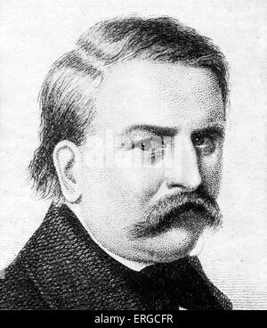 Moritz von Schwind - portrait. Peintre autrichien 21 Janvier 1804 - 8 février 1871 . Franz Schubert link Banque D'Images