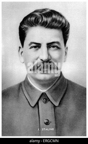 - Portrait de Joseph Staline. Joseph 1871, premier ministre de l'Union soviétique (6 mai 1941 - 5 mars 1953) : 18 Décembre Banque D'Images