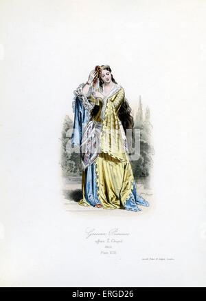 La princesse grecque, 1820 - à partir de la gravure de Polidor Pauquet après L. Dupré. XCIII plaque. Banque D'Images