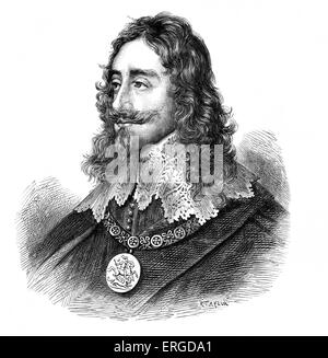 Le roi Charles I, roi d'Angleterre, d'Écosse et l'Irlande (1625-1649) : 19 novembre 1600 - 30 janvier 1649. Banque D'Images