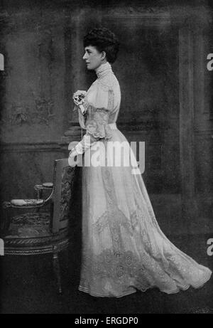 Alexandra de Danemark, épouse d'Édouard VII du Royaume-Uni. Reine consort du Royaume-Uni et les Dominions britanniques, et l'Impératrice de l'Inde, de 1901 à 1910, 1 décembre 1844 - 20 novembre 1925. Banque D'Images