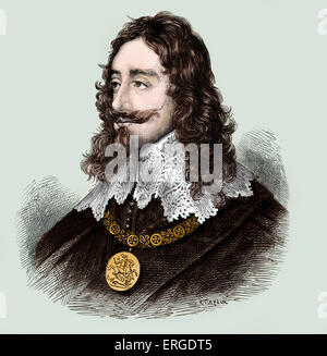 Le roi Charles I, roi d'Angleterre, d'Écosse et l'Irlande (1625-1649) : 19 novembre 1600 - 30 janvier 1649. Banque D'Images