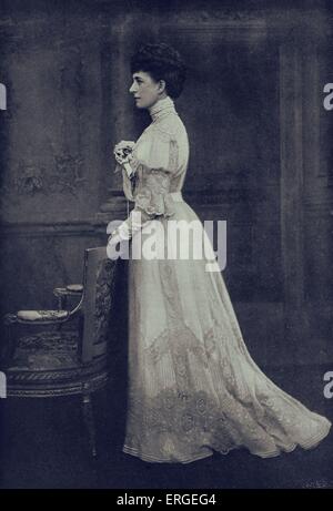 Alexandra de Danemark, épouse d'Édouard VII du Royaume-Uni. Reine consort du Royaume-Uni et les Dominions britanniques, et l'Impératrice de l'Inde, de 1901 à 1910, 1 décembre 1844 - 20 novembre 1925. Banque D'Images