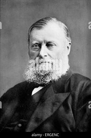 William Edward Forster - English industriel, philanthrope et homme d'état du Parti libéral. 11 juillet 1818 - 6 Avril 1886 Banque D'Images