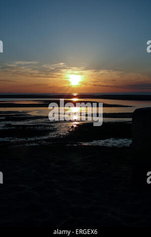 Cape Cod le coucher du soleil à la plage - Cape Cod constitue la partie la plus orientale de l'état du Massachusetts, dans le nord-est des Banque D'Images