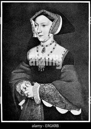 La Reine Jeanne Seymour (1508 - 1537). Reine d'Angleterre comme la troisième épouse du Roi Henry VIII (1491 - 1547) à partir de 1536 - 1537. Est mort Banque D'Images