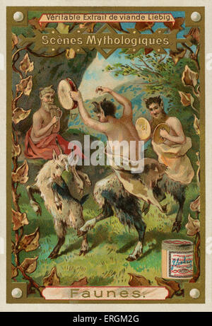 Faune une créature mythologique mi-humaine et mi-chèvre apparaissant ...