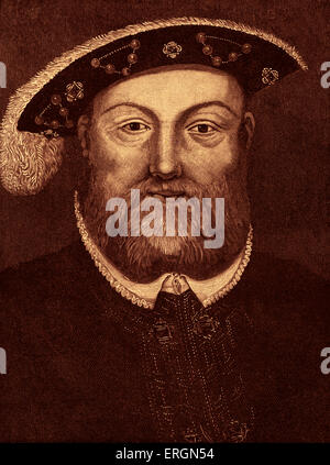 Henry VIII (1491 - 1547) - roi d'Angleterre (1509-1547). Banque D'Images