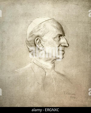 Le pape Léon XIII, portrait par Franz Anton Maulbertsch. Servi à partir de 20 février 1878 jusqu'à sa mort. Né Vincenzo Gioacchino Raffaele Banque D'Images