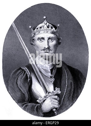 Guillaume le conquérant ou William J, portrait. Premier roi normand d'Angleterre à partir de 1066 qui règne jusqu'à sa mort en 1087. 1028- 9 Banque D'Images