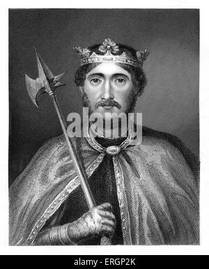 Richard I ou Richard Coeur de Lion, portrait. Roi d'Angleterre à partir de 1189 jusqu'à sa mort. 8 Septembre 1157 - 6 avril 1199. Banque D'Images