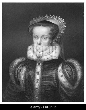 Mary J'ou 'Bloody Mary', portrait. Reine d'Angleterre à partir de juillet 1553 jusqu'à sa mort. 18 février 1516 - 17 novembre 1558. Banque D'Images