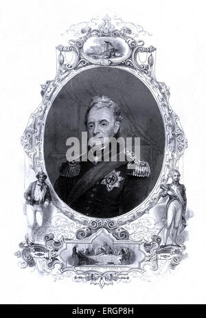 King William IV, portrait. Roi du Royaume-Uni de Grande-Bretagne et d'Irlande et de Hanovre du 26 juin 1830 jusqu'à sa Banque D'Images