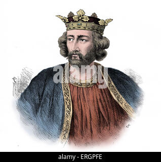 Le roi Édouard I portrait (règne 1272 - 1307). Edward Longshanks, appelé 'le' pour son anglais Justinien réformes juridiques. Aussi Banque D'Images