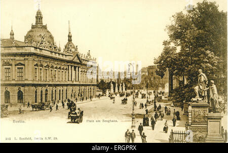 Zeughaus Berlin, Allemagne. Au début du xxe siècle sur la rue. Banque D'Images