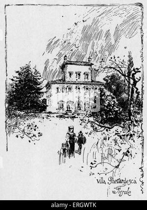 Walter Savage Landor's villa à Fiesole. WSL : écrivain et poète, 30 janvier 1775 - 17 septembre 1864. Banque D'Images