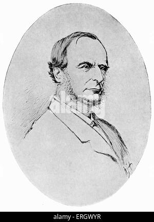 Charles Kingsley : romancière anglaise, 12 juin 1819 - 23 janvier 1875. Banque D'Images