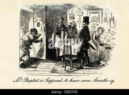 Little Dorrit de Charles Dickens. Illustré par Hablot Knight Browne. (Phiz)Sous-titre suivant : 'Mr. Jean-baptiste est supposé avoir Banque D'Images