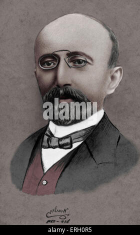 Ahad Ha'am - portrait (nom de plume d'Asher Ginzburg 1856 - 1927) Chef de renaissance de l'Hébreu et la culture juive en Jewish Banque D'Images