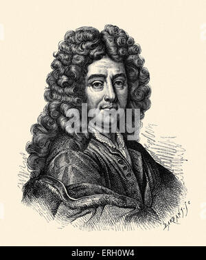 Jean de La Bruyère était un essayiste et moraliste. Jean de La Bruyère:1645 - 1696 Banque D'Images