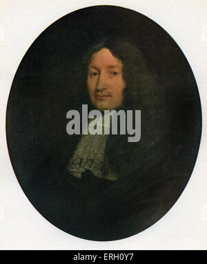 John Dryden portrait. Poète anglais, 19 août 1631- 12 mai 1700. (Bodleian Library) Banque D'Images