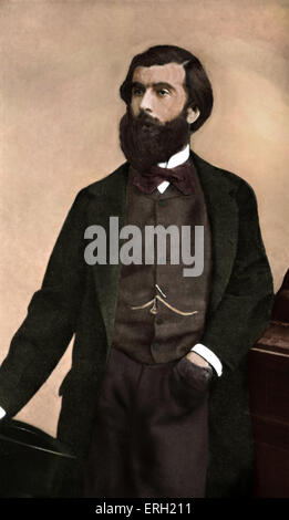 Ludovic Halevy - Français auteur, dramaturge, librettiste et romancier et intellectuel : 1 janvier 1834 - 7 mai 1908. Colorisées Banque D'Images