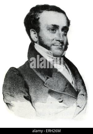 Fitz-Greene Halleck. A écrit 'Fanny, 1819 satricial poème sur New York la société. Le poète américain : 8 Juillet 1790-19 novembre 1867. Banque D'Images