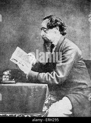 Portrait de Charles Dickens -1859. La romancière britannique, 7 février 1812 - 9 juin 1870. Banque D'Images