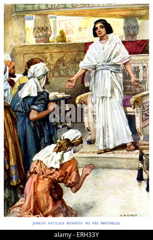 Joseph - sous-titre suivant, "Joseph se révèle à ses frères." Genèse 45:12, 'Et voici, vos yeux voient, et les yeux de Banque D'Images