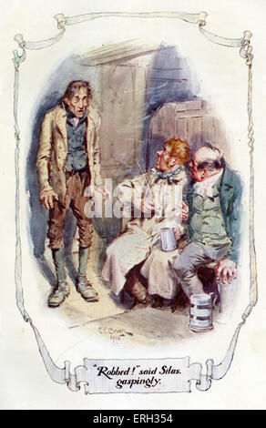 Silas Marner ; le tisserand de Raveloe par George Eliot (nom de plume de Mary Ann Evans) publié en 1861. Illustration by CE Brock Banque D'Images