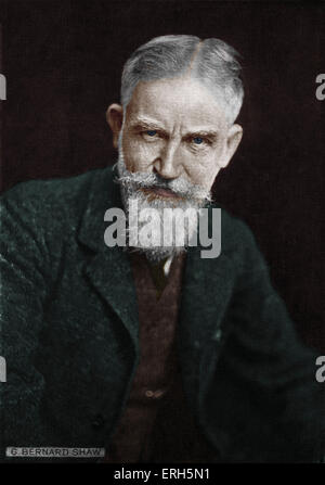 George Bernard Shaw - portrait. L'écrivain anglais (1856-1950) Banque D'Images