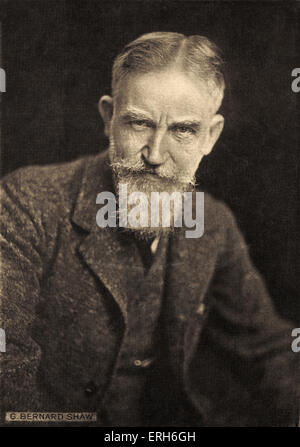 George Bernard Shaw - portrait. L'écrivain anglais (1856-1950) Banque D'Images