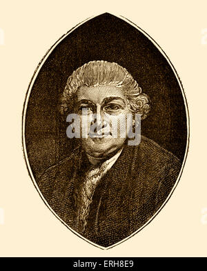 L'acteur anglais David Garrick, dramaturge, directeur de théâtre et producteur.19 Février 1717 - 20 janvier 1779 Banque D'Images