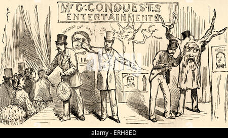 La Conquête M. Bartholomew Fair Entertainment à l'ordre spectaculaire Fête, Alexandra Palace, Londres 1875. Sous-titre suivant : "Show Banque D'Images