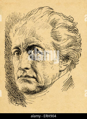 Johann Wolfgang von Goethe, poète, dramaturge, romancier et philosophe, 1749-1832 Banque D'Images