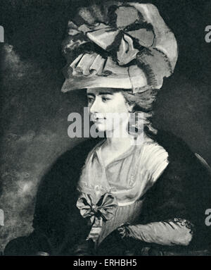 Frances Burney Fanny Burney// Madame d'Arblay (13 juin 1752 - 6 janvier 1840). La romancière anglaise, diariste et dramaturge. Après Banque D'Images