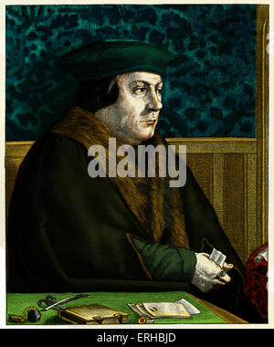 Thomas Cromwell la gravure. État anglais au Roi Henry VIII. Banque D'Images