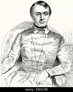 Émile de Girardin. Journaliste, publiciste, et homme politique. 22 juin 1802 - 27 avril 1881. D'influence sur la vie de Rachel Banque D'Images