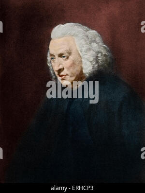 Samuel Johnson, portrait. Écrivain et auteur de "A Dictionary of English Language' (1755), 18 septembre 1709 - 13 Banque D'Images