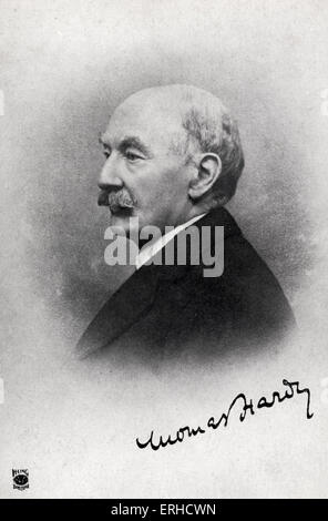 Portrait de Thomas Hardy, romancier et poète. 1840-1928 Banque D'Images