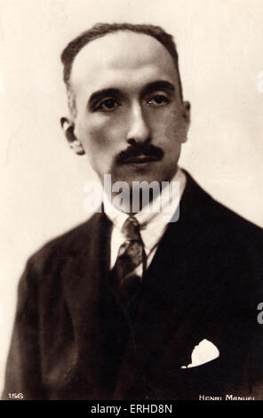 François Mauriac, écrivain français, romancier, dramaturge et critique. 1885-1970. Photographie par Henri Manuel. Banque D'Images