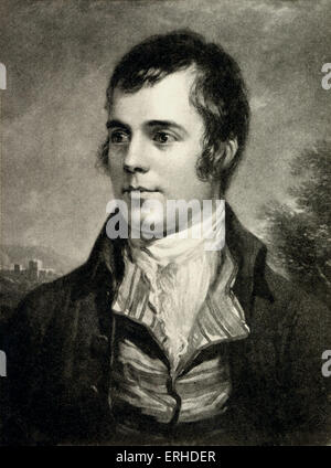 Poète écossais Robert Burns - - 1759-1796 Banque D'Images